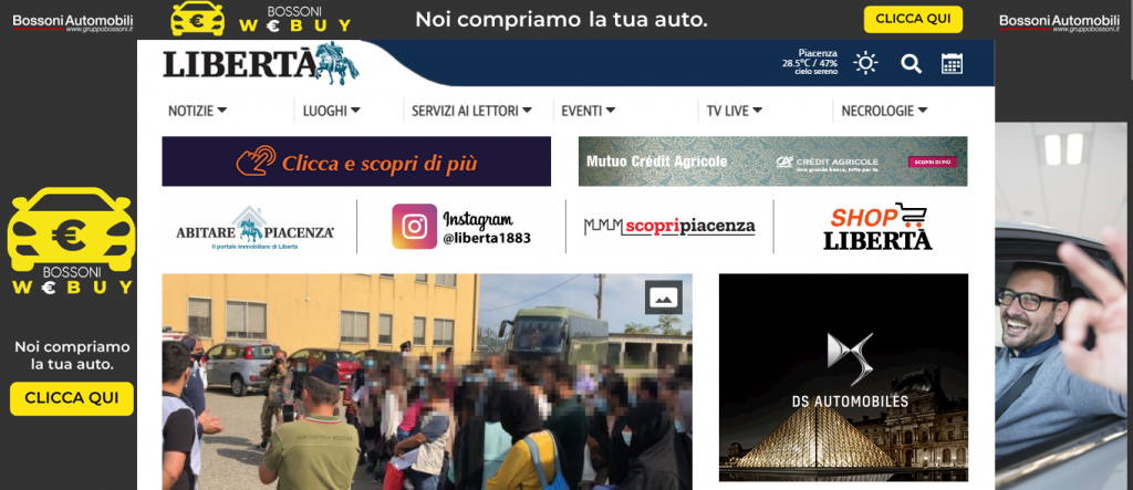 Restyling sito Web Libertà