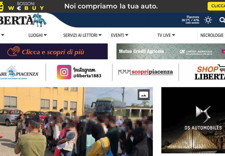 Restyling sito web – La Libertà