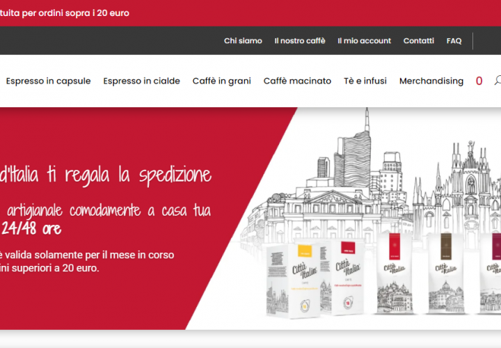Realizzazione e-commerce Caffè Città d’Italia