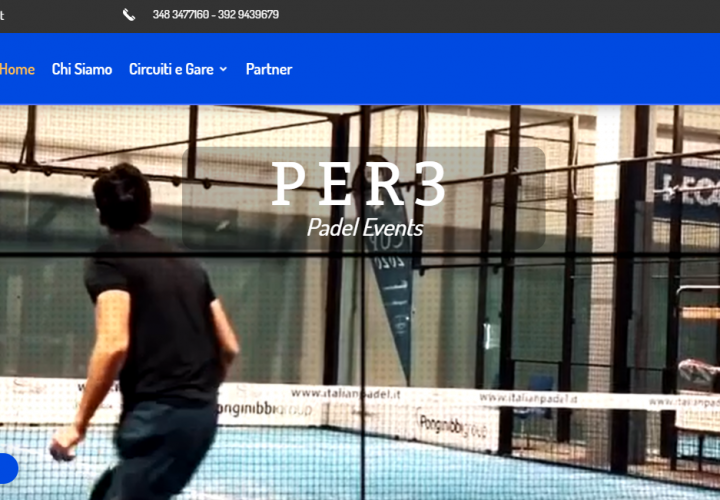 Sito web – Per3 Padel Events
