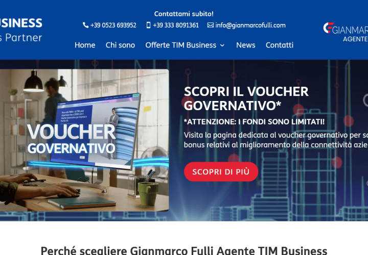 Restyling sito web – Gianmarco Fulli